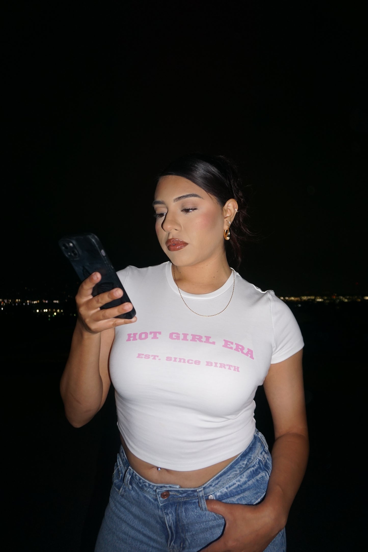 Hot Girl Era | White Baby Tee